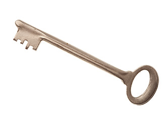 Image showing Door key isolated