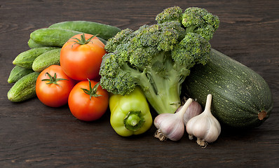 Image showing Still life with vegetables