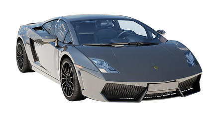 Image showing Supercar isolated on a light background