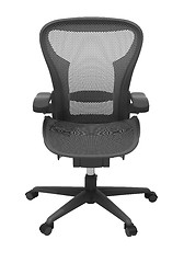 Image showing Gray office chair isolated