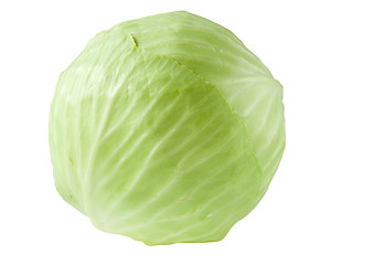 Image showing Head of cabbage isolated
