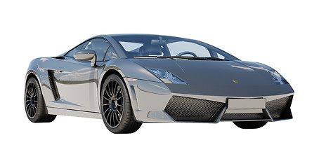 Image showing Supercar isolated on a light background