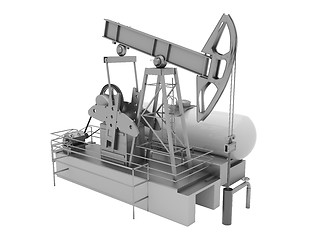 Image showing Pumpjack isolated