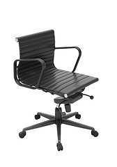 Image showing Gray office chair isolated