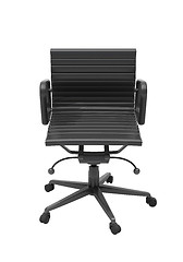 Image showing Gray office chair isolated