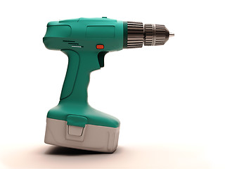 Image showing Electric screwdriver isolated