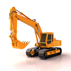 Image showing Excavator isolated