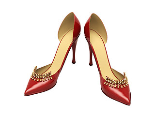 Image showing Women's red shoes