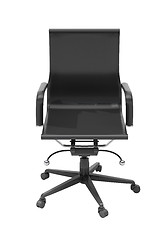 Image showing Gray office chair isolated