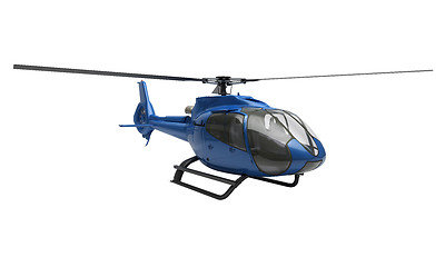 Image showing Modern helicopter isolated