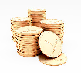 Image showing Stacks of coins