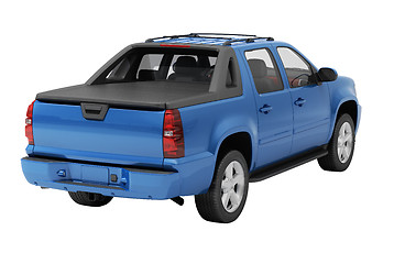 Image showing Blue pickup isolated