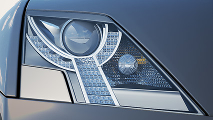 Image showing Headlights close-up