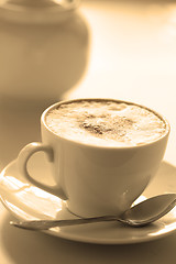 Image showing Cup of cappuccino