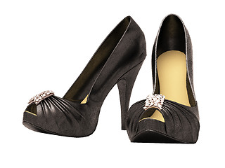 Image showing Women's black  shoes