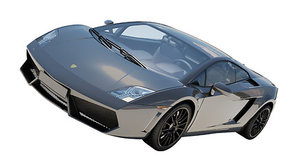 Image showing Supercar isolated on a light background