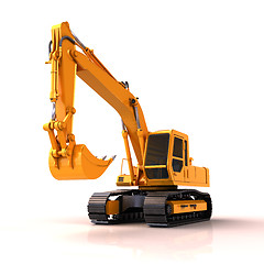 Image showing Excavator isolated