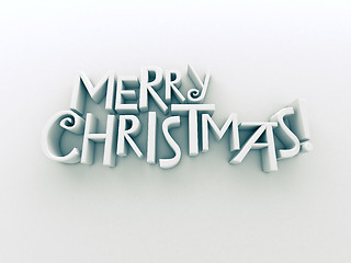 Image showing Merry Christmas text isolated