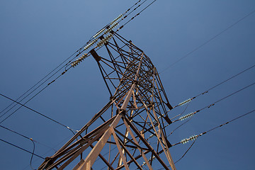 Image showing High-voltage power lines