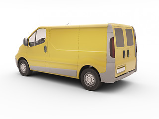 Image showing Commercial van isolated