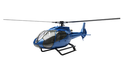 Image showing Modern helicopter isolated