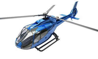 Image showing Modern helicopter isolated