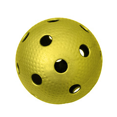 Image showing Golden floorball