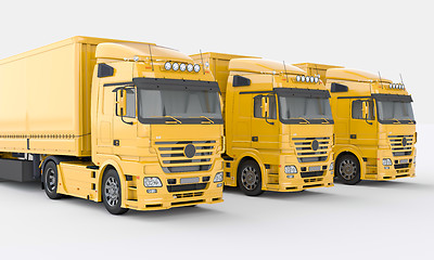 Image showing Trucks on a light background