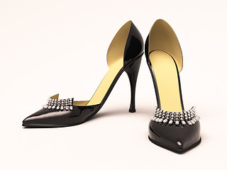 Image showing Women's black shoes