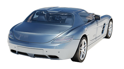 Image showing Supercar isolated on a light background