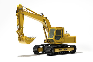 Image showing Excavator isolated