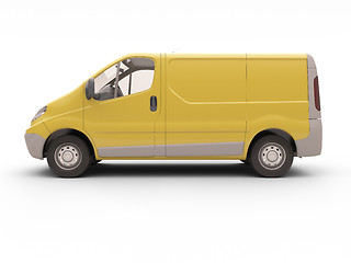 Image showing Commercial van isolated