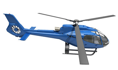 Image showing Modern helicopter isolated