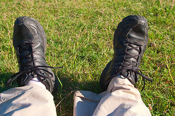 Image showing Traveler feet