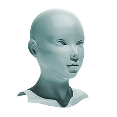 Image showing Android head isolated