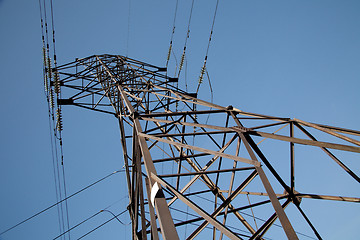 Image showing High-voltage power lines