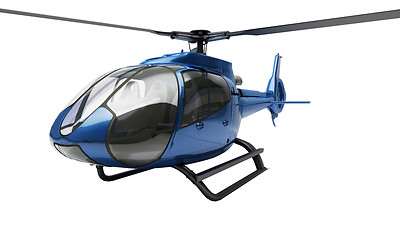 Image showing Modern helicopter isolated