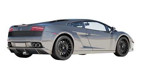 Image showing Supercar isolated on a light background