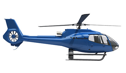 Image showing Modern helicopter isolated