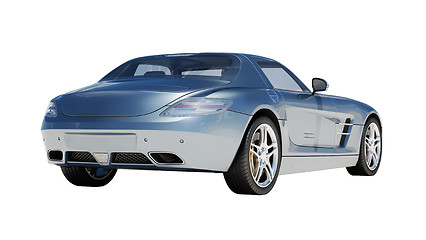 Image showing Supercar isolated on a light background