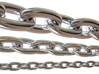 Image showing Metal chain isolated