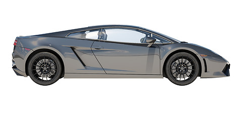 Image showing Supercar isolated on a light background