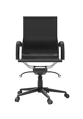 Image showing Gray office chair isolated