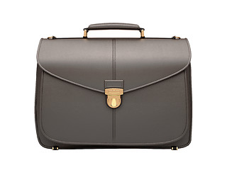 Image showing Black business briefcase isolated