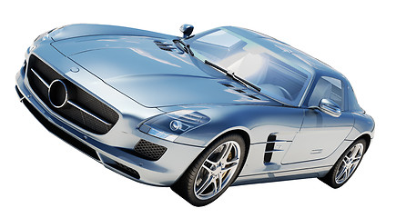 Image showing Supercar isolated on a light background