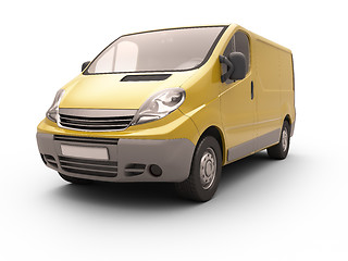 Image showing Commercial van isolated