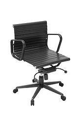 Image showing Gray office chair isolated