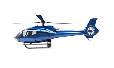 Image showing Modern helicopter isolated