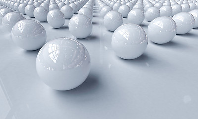 Image showing White balls