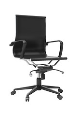 Image showing Gray office chair isolated